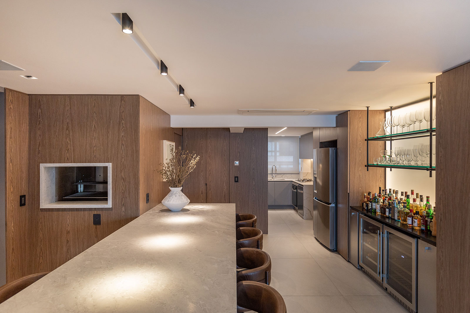 Imagens de estar social dos móveis andreatta