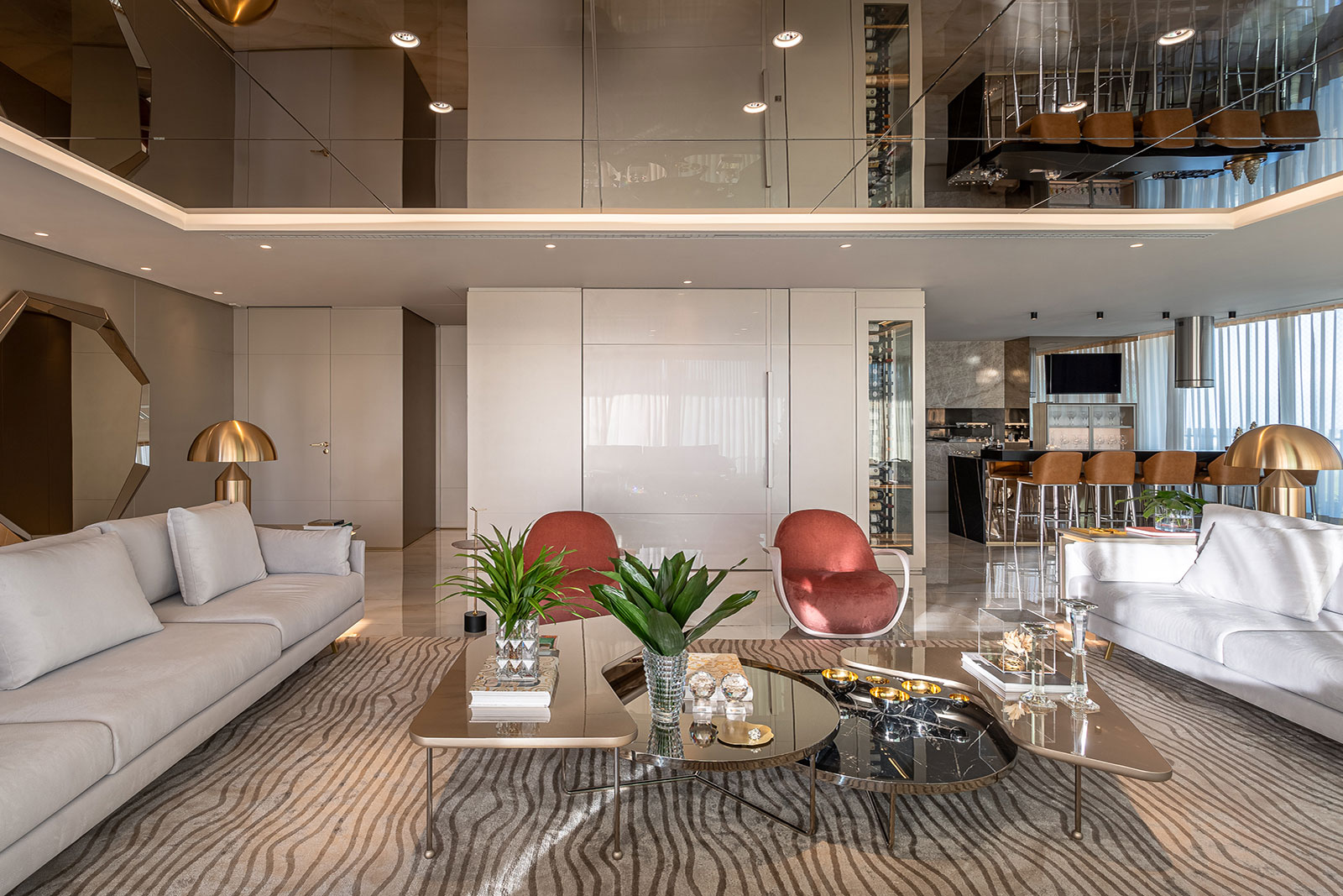 Imagens de estar social dos móveis andreatta