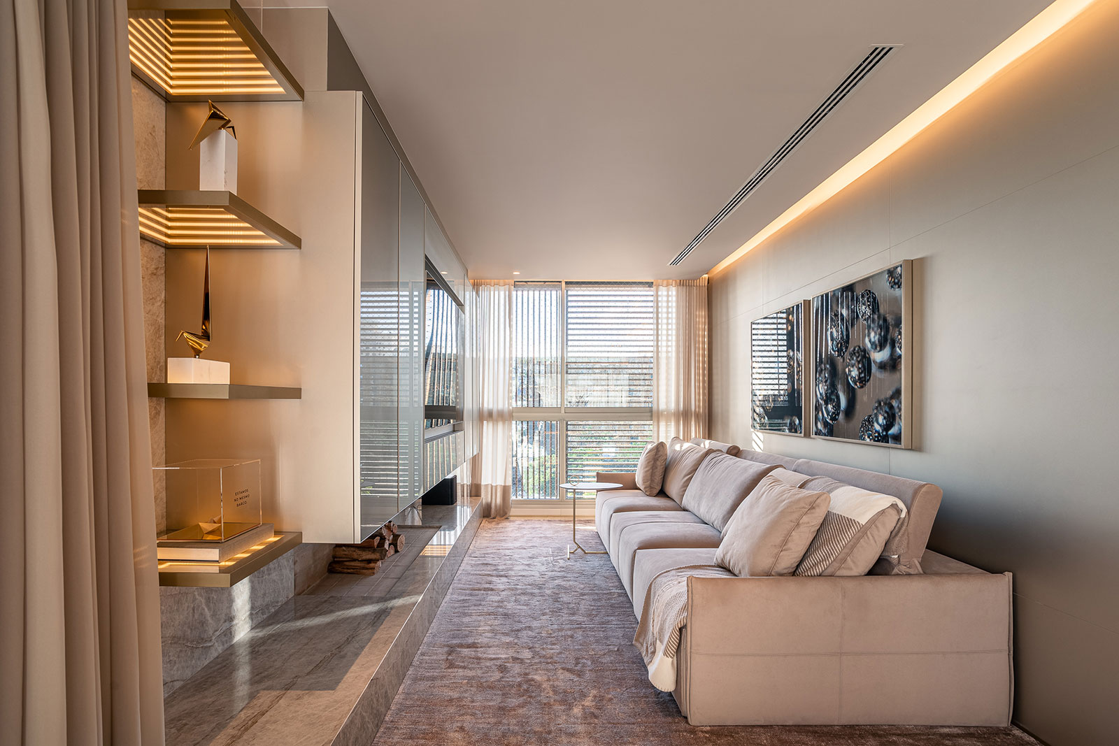 Imagens de estar social dos móveis andreatta