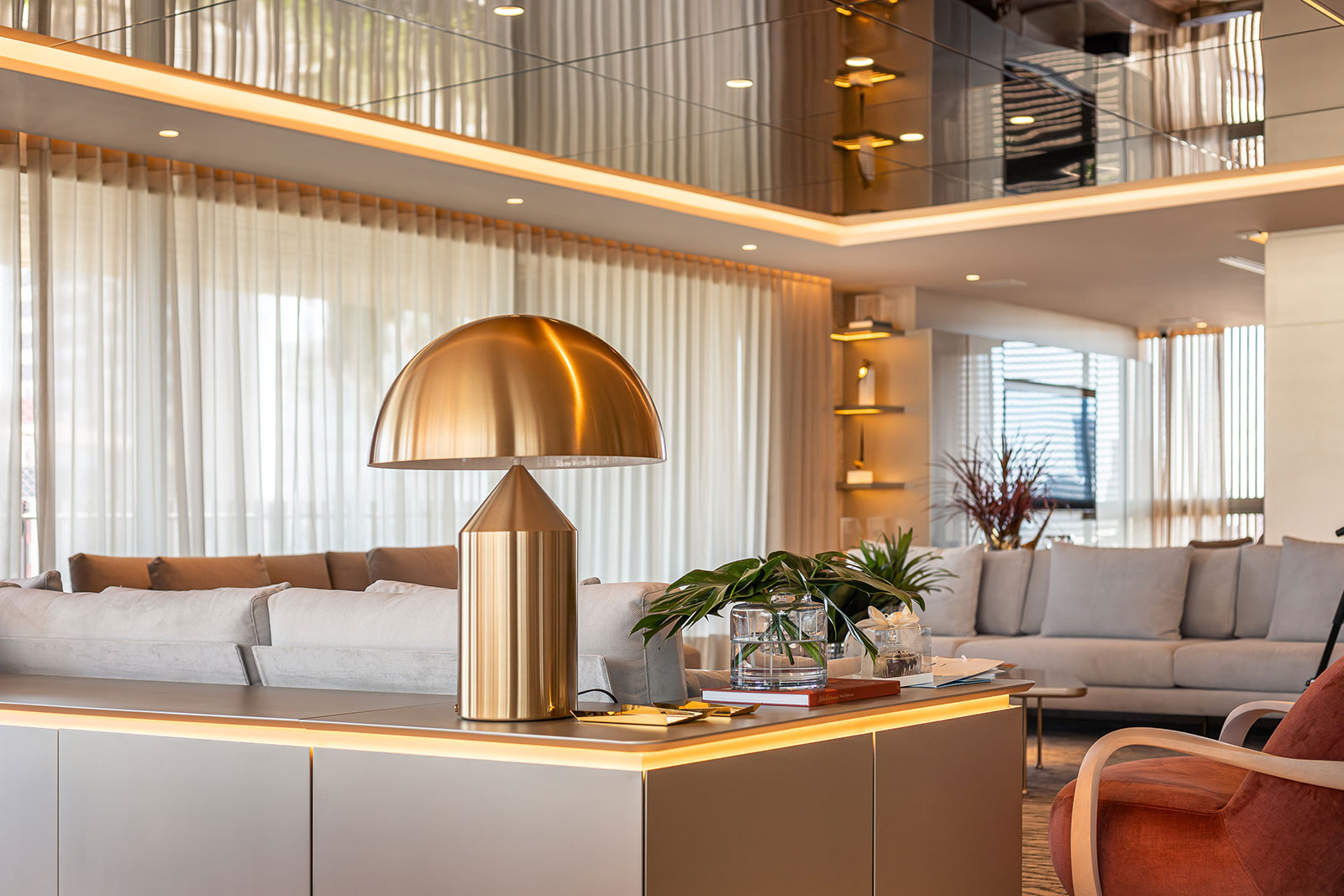 Imagens de estar social dos móveis andreatta