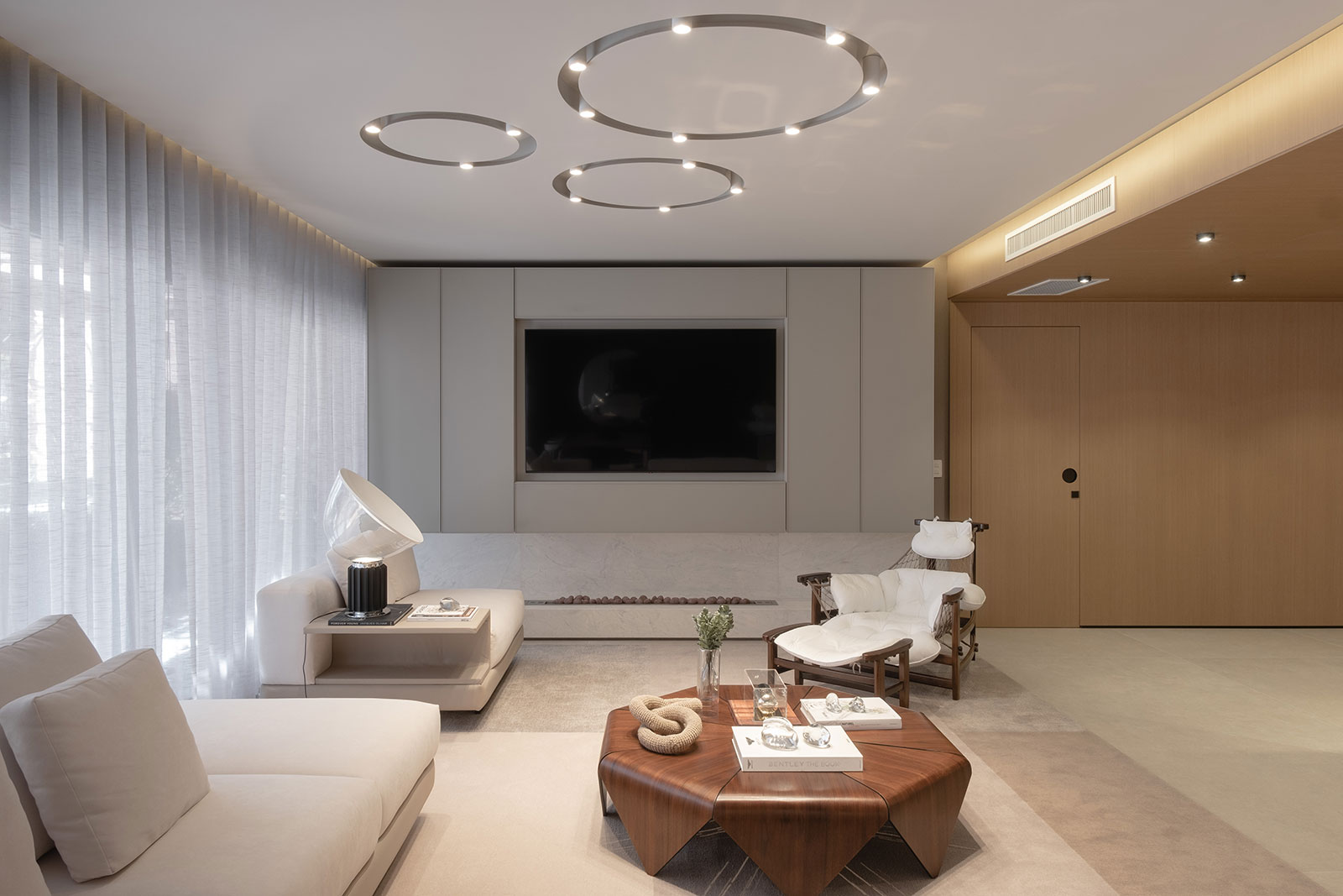 Imagens de estar social dos móveis andreatta