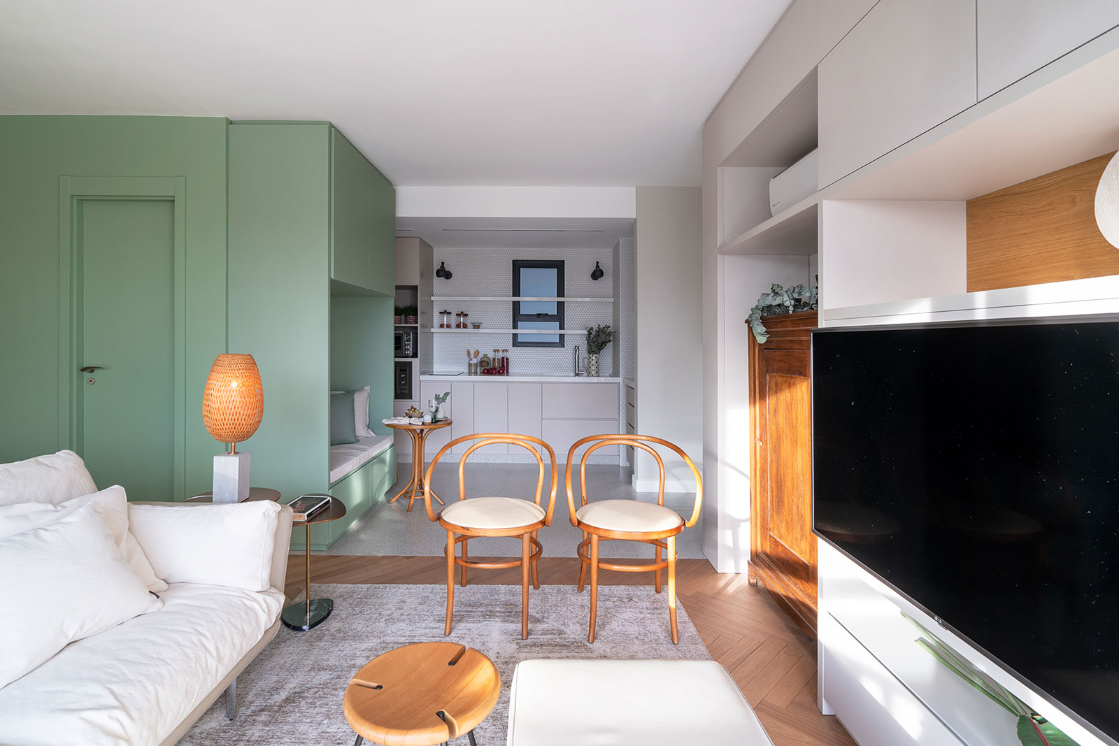 Imagens de estar social dos móveis andreatta